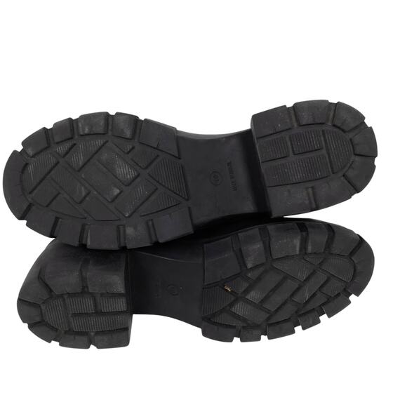 Steve Madden Rankel Chunky Platform Boots 10 Leather Lug Sole Chelsea Y2K Style - Picture 8 of 12